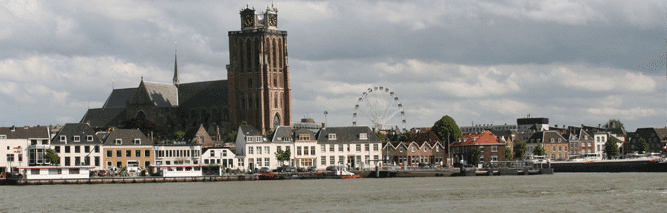Uiotzicht vanuit Circles op Dordrecht