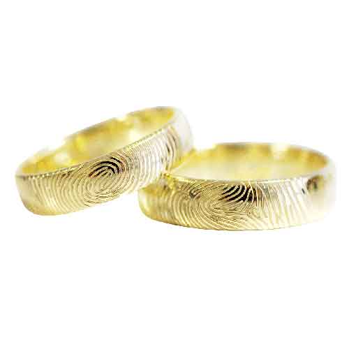 Ring met vingerafdruk - trouwringen - Circles Zwijndrecht