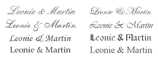 Lettertypes-Circles Trouwringen